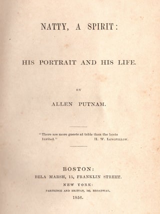 Natty, a Spirit: His Portrait and his Life.