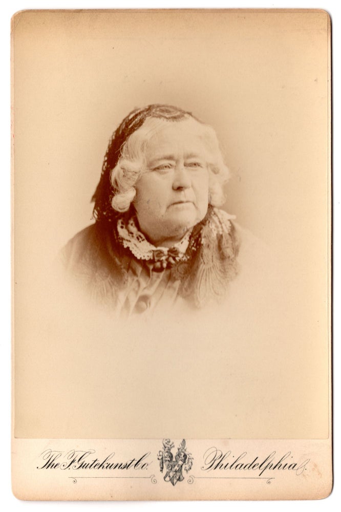 Item #7449 [Cabinet photo of Elizabeth Palmer Peabody.]. Frederick Gutekunst, photog.