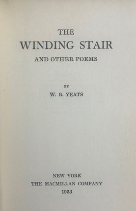 The Winding Stair and Other Poems.