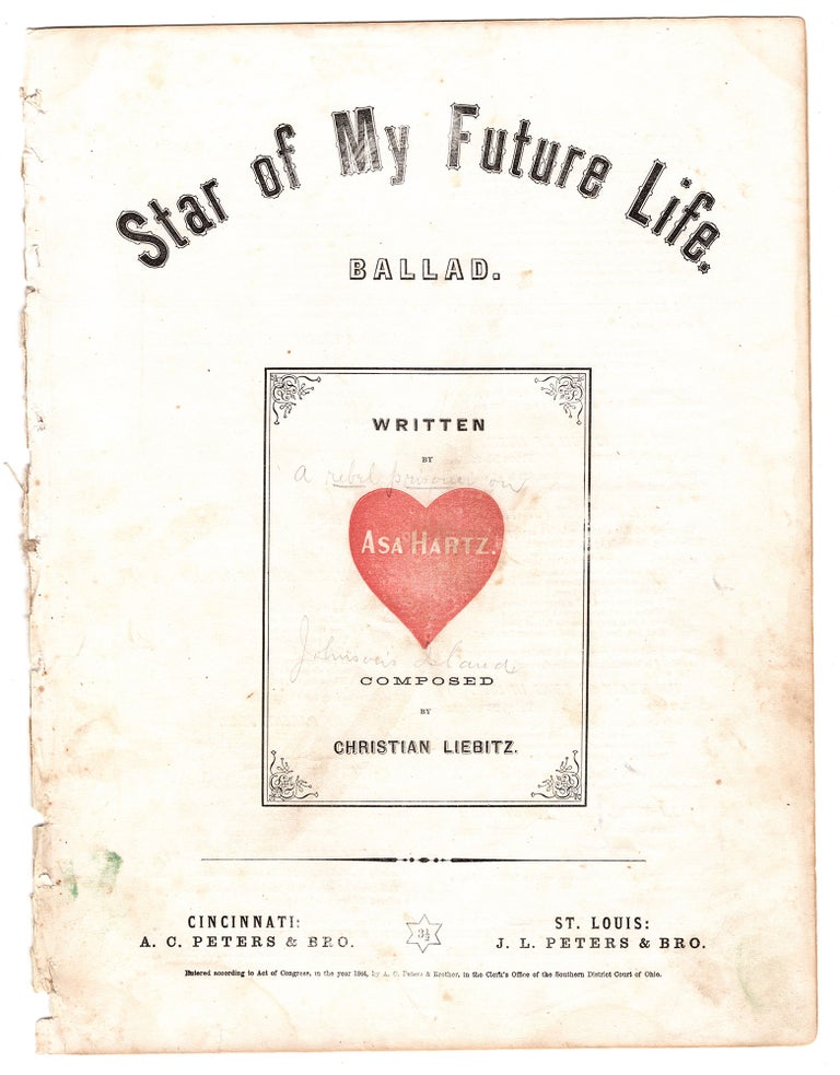 Item #7502 Star of My Future Life. Ballad. Asa Hartz, composers Christian Liebitz.