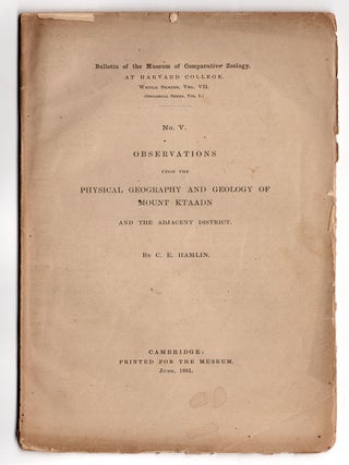 Item #7523 Bulletin of the Museum of Comparative Zoology, at Harvard College. Whole Series, Vol....