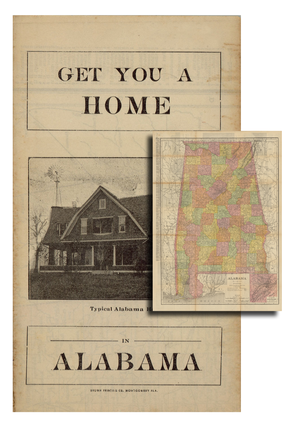 Item #7525 Home Seekers and Capitalists Guide to Alabama…Get you a Home in Alabama. Department...