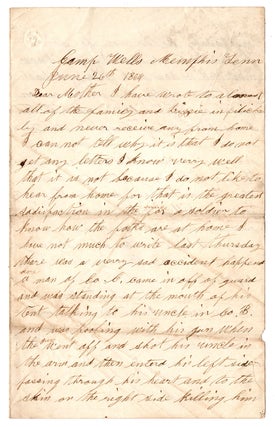 [Brothers in the 12th Missouri Cavalry write to their parents back home in Missouri.]
