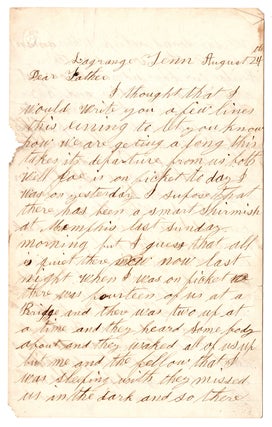 [Brothers in the 12th Missouri Cavalry write to their parents back home in Missouri.]