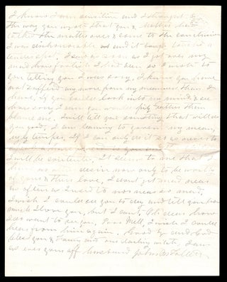 [Autograph letter, signed, by Sgt. John M. Follett to his wife, on the Battle of Bayou Bourbeau.]