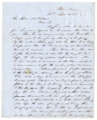 Item #7558 [Three autograph letters, signed, by John Marshall concerning the Presidential...