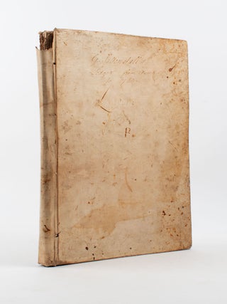 Item #7568 G. Saltsonstall’s Ledger from Anno 1706 to 1724. [Ledger of the governor of the...