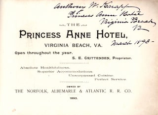The Princess Anne Hotel, Virginia Beach, VA.