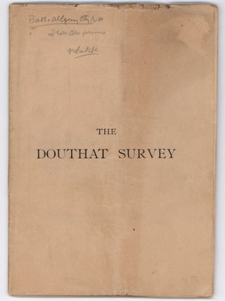 One of the Largest and Most Valuable Iron Ore Tracts in the United States. The Douthat Survey of 102,000 Acres in Bath and Alleghany Counties, Va. On the Chesapeake and Ohio Railroad.