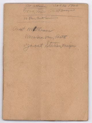 One of the Largest and Most Valuable Iron Ore Tracts in the United States. The Douthat Survey of 102,000 Acres in Bath and Alleghany Counties, Va. On the Chesapeake and Ohio Railroad.