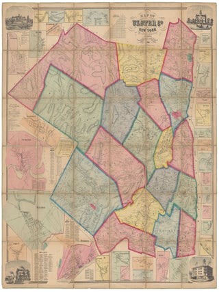 Item #7602 Map of Ulster Co. New York. John Homer French, compiler, assistant L. C. Dawson