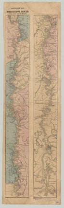 Item #7647 Lloyd’s New Map of the Mississippi River From Cairo to Its Mouth. F. W. Brooks, del