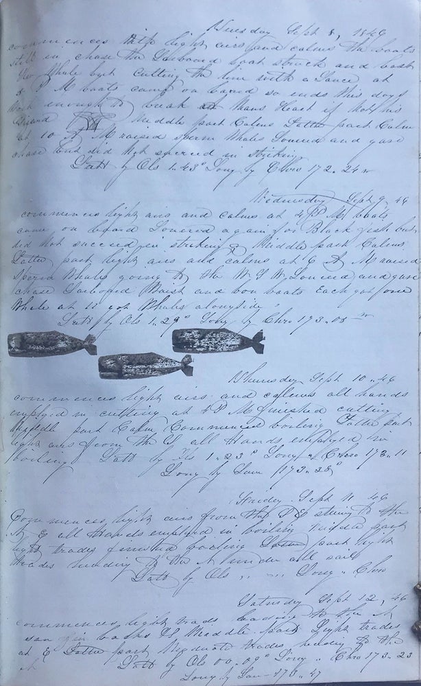 Item #7652 Journal of a [whaling] Voyage to the Pacific Ocean [under Captain] Henry P Collier aboard the Elizabeth Starbuck of Nantucket Mass. E. Parker, Hermann Friedrich Wulff.
