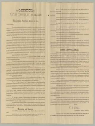 Item #7659 [Lot of two circulars and one letter promoting ranch land, farms, mines, and more in...