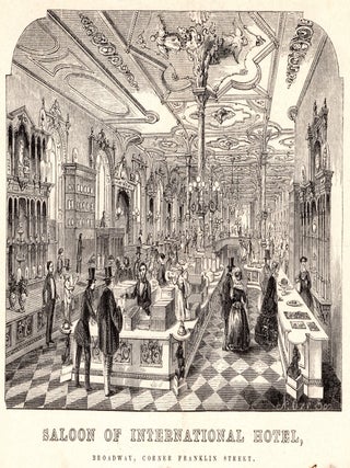 [Gold Rush era letter on &ldquo;Saloon of International Hotel&rdquo; letterhead.]