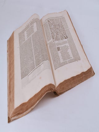 Dante Con L'Espositioni Di Christoforo Landino, Et D'Alessandro Vellvtello. Sopra La Sua Comedia Dell'Inferno, Del Purgatorio, & Del Paradiso. Con Tauole, Argomenti, & Allegorie, & Riformato, Riueduto, & Ridotto Alla Sua Vera Lettura, Per Francesco Sansovino Fiorentino.