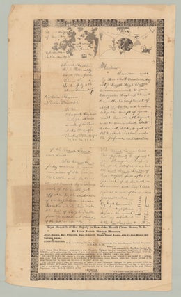 Item #7776 Royal Despatch of Her Majesty to Hon. John Merrill, Flume House, N.H. By Lord Drapier,...