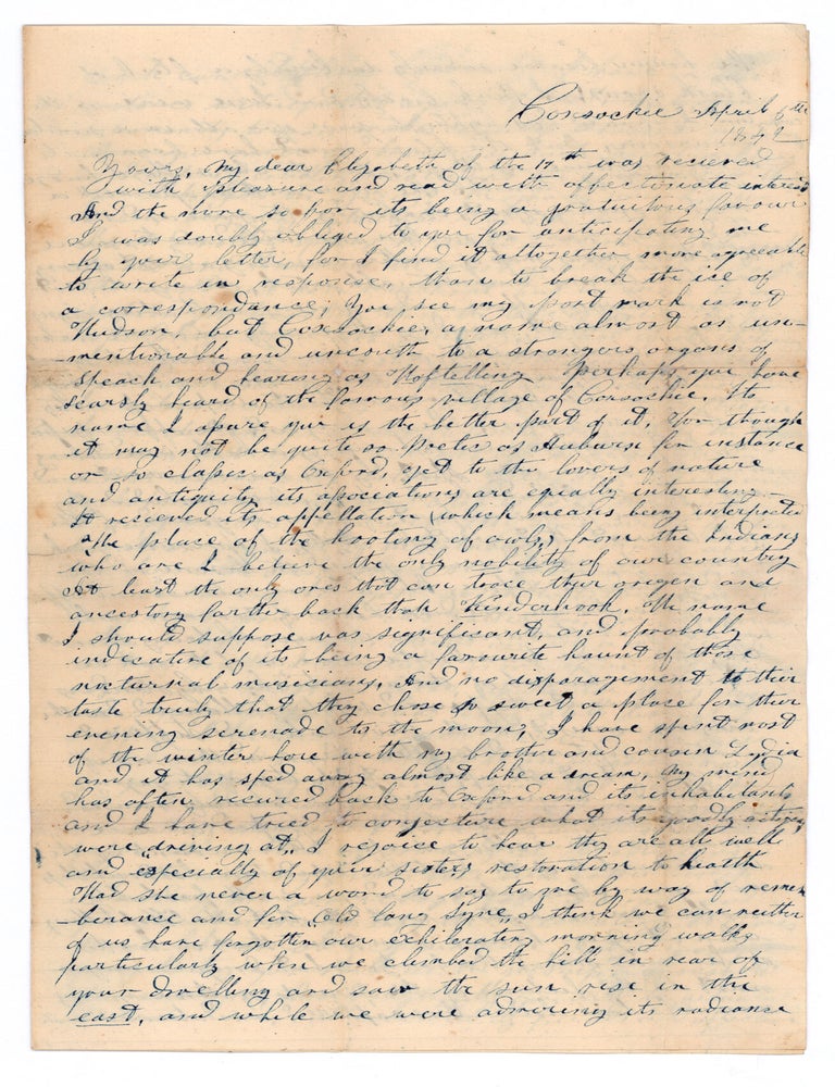 Item #7792 [Autograph letter, signed, touching on the Texan Santa Fe Expedition.]. epa?, H.