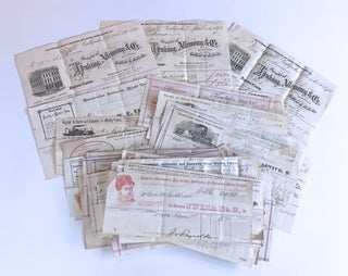 Item #7806 [Lot of Kanawha and Gallipolis Packet Co. and other packet trade billheads.]. Kanawha...