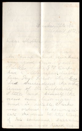 [Lot of autograph letters, signed, by Joseph M. Reed to his parents in Massachusetts.]