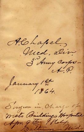 [Manuscript diaries of a Chief Surgeon who managed West’s Building Hospital in Baltimore during the Civil War.]