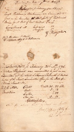[Manuscript register for the jail at Little Rest, Washington County, Rhode Island.]