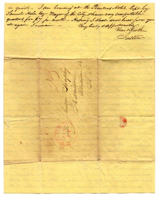 [Autograph letter, signed, by Justin Shapley to Johnson Shapley touching on a slave auction in Georgia and the Indian Wars in Florida.]