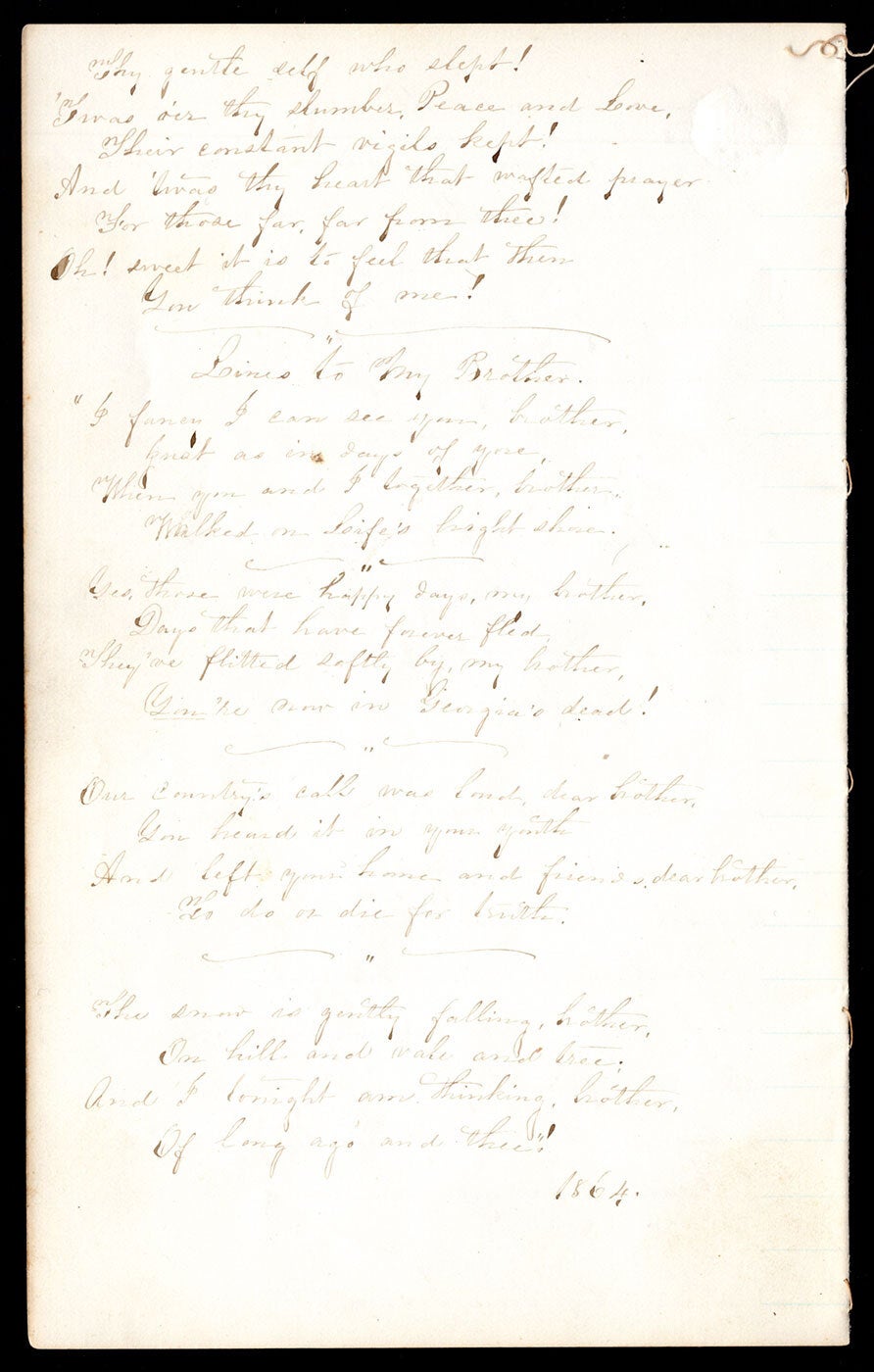 Six manuscript poems in an unidentified hand, compiled at Johnson’s ...