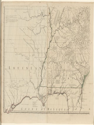 Amerique Septentrionale avec les Routes, Distances en Miles, Villages et Etablissements François et Anglois Par le Docteur Mitchel.
