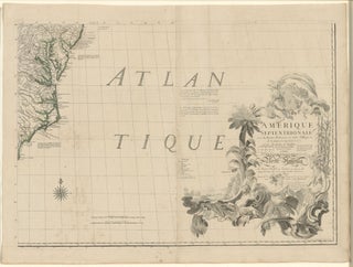 Amerique Septentrionale avec les Routes, Distances en Miles, Villages et Etablissements François et Anglois Par le Docteur Mitchel.