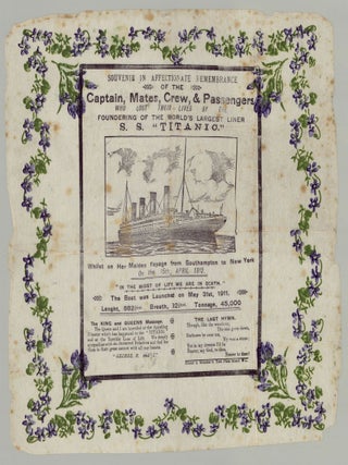 Item #7904 Souvenir in Affectionate Remembrance of the…S. S. “Titanic.”