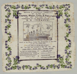 Item #7904 Souvenir in Affectionate Remembrance of the…S. S. “Titanic”