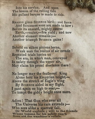 Distributed by Mr. Durant, during his 12th ascension from Boston Common, Sept. 1834.