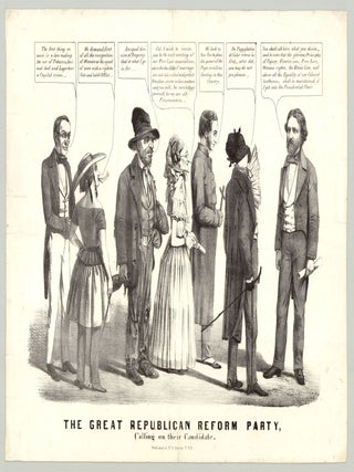 Item #7962 The Great Republican Reform Party, Calling on Their Candidate. Louis? Maurer