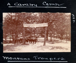 [Spanish-American War era photo album with interesting military camp content.] Binder No. 2. Personal Photographs.