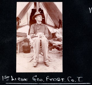 [Spanish-American War era photo album with interesting military camp content.] Binder No. 2. Personal Photographs.