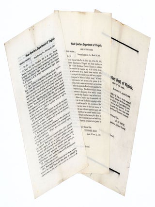 Item #7993 [Three general orders, all dating from the end of the Civil War, addressing the future...