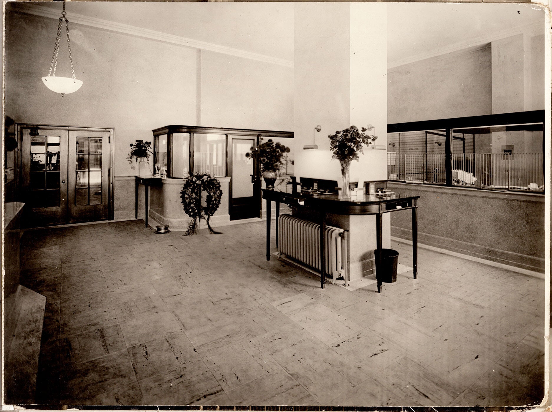 Photo album documenting bank buildings and bank interiors throughout ...