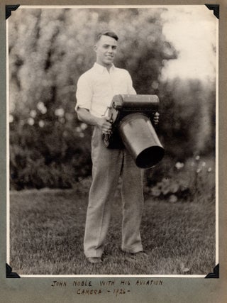 Item #8050 [A young woman’s photo album compiled between 1917 and 1927, with aviation and...