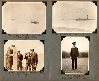 [A young woman’s photo album compiled between 1917 and 1927, with aviation and aerial photography content.]