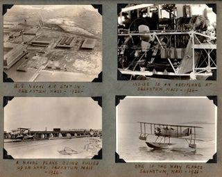 [A young woman’s photo album compiled between 1917 and 1927, with aviation and aerial photography content.]