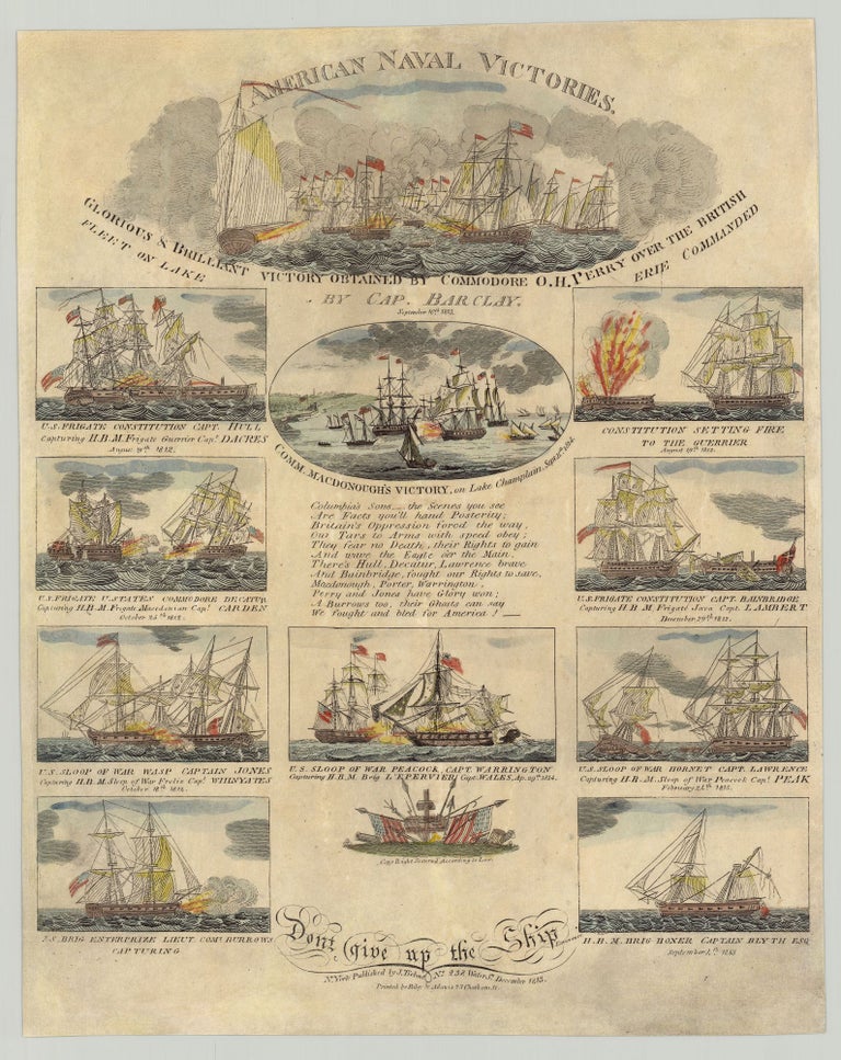 Item #8069 American Naval Victories. Glorious & Brilliant Victory Obtained by Commodore O. H. Perry Over the British Fleet On Lake Erie Commanded by Cap. Barclay.