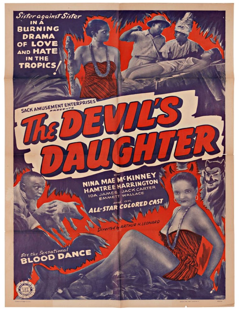 Item #8073 [Poster for the early horror film The Devil&rsquo;s Daughter.]. Arthur H. Leonard, director.