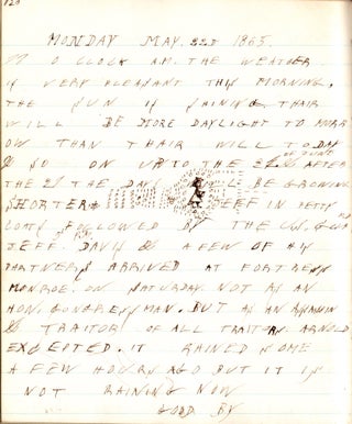 [A manuscript journal recording the final months of the end of the Civil War, written by an enthusiastic and unusual Union supporter in Buffalo, New York.]