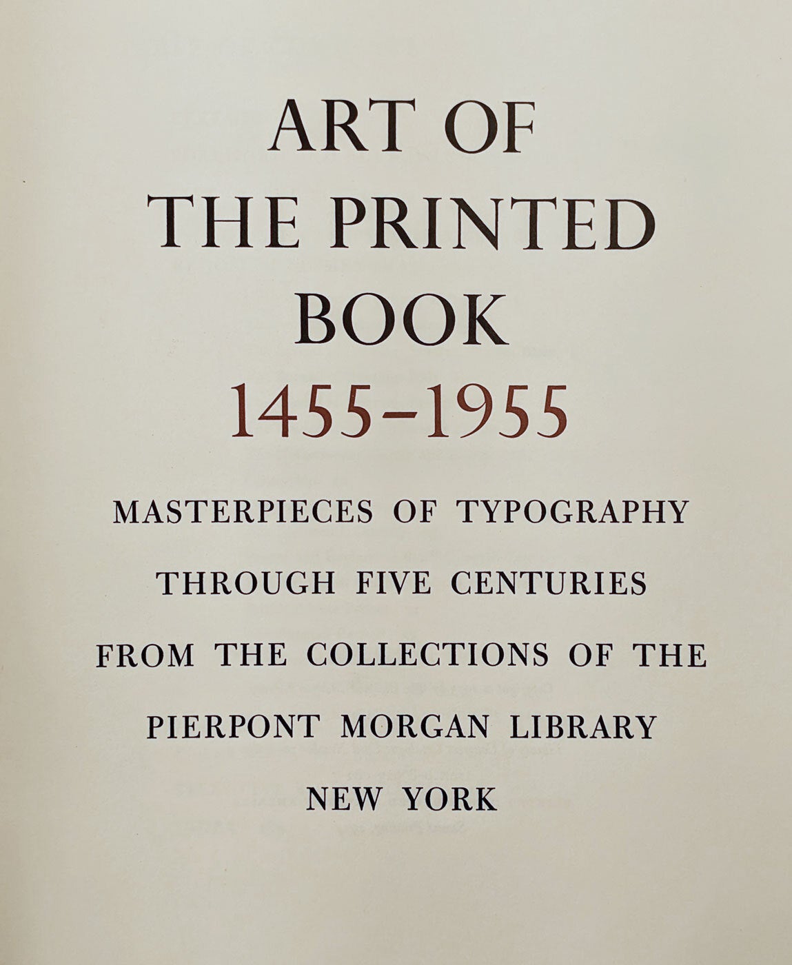 Masterpieces Lettering WITH LETTERS Art of the Printed Book : 1455-1955 : Masterpieces of ...