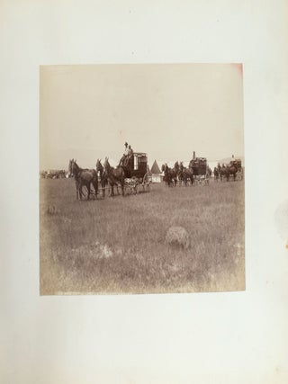 Journey Through the Yellowstone National Park and Northwestern Wyoming 1883. Photographs of party and scenery along the route traveled and copies of the Associated Press dispatches sent whilst en route.