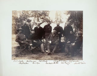 Journey Through the Yellowstone National Park and Northwestern Wyoming 1883. Photographs of party and scenery along the route traveled and copies of the Associated Press dispatches sent whilst en route.