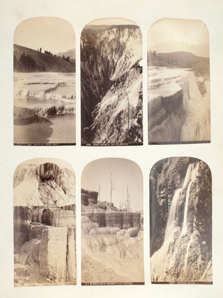 Journey Through the Yellowstone National Park and Northwestern Wyoming 1883. Photographs of party and scenery along the route traveled and copies of the Associated Press dispatches sent whilst en route.