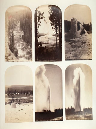 Journey Through the Yellowstone National Park and Northwestern Wyoming 1883. Photographs of party and scenery along the route traveled and copies of the Associated Press dispatches sent whilst en route.
