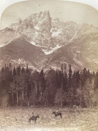 Journey Through the Yellowstone National Park and Northwestern Wyoming 1883. Photographs of party and scenery along the route traveled and copies of the Associated Press dispatches sent whilst en route.